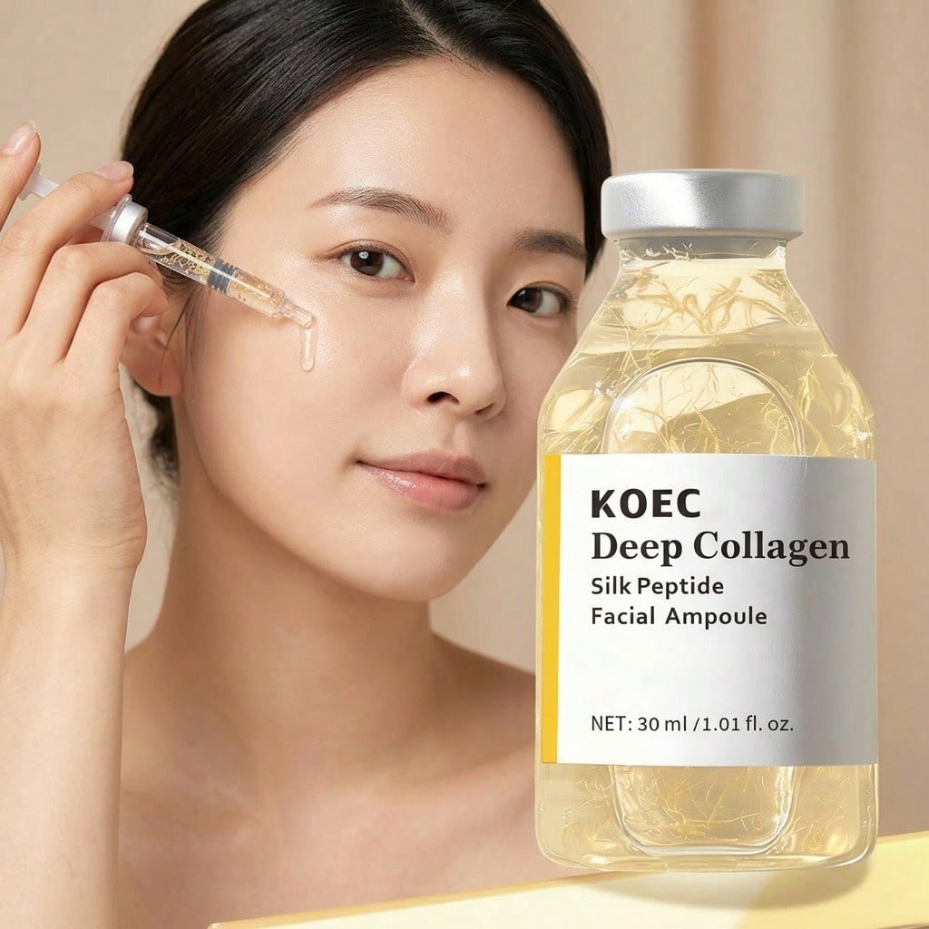 Peptide Complex Serum - Deep Collagen Silk Peptide Facial Ampoule,