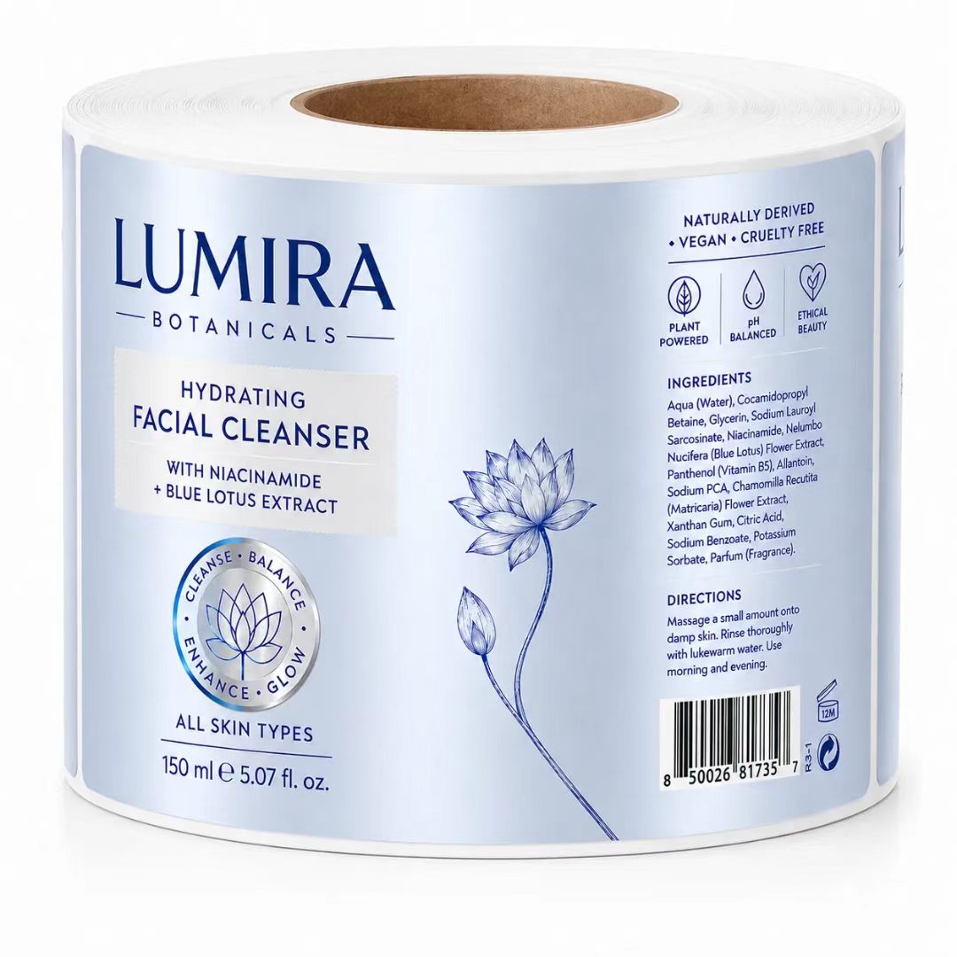 Custom Luxury Blue/Silver Foil - Luxury Skincare Cleanser recension och pris