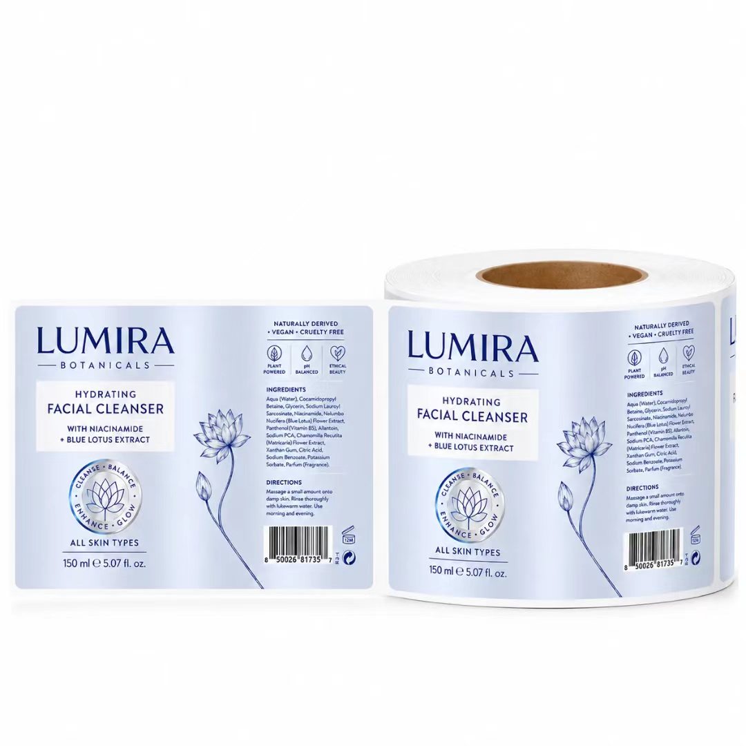 Custom Luxury Blue/Silver Foil - Luxury Skincare Cleanser recension och pris