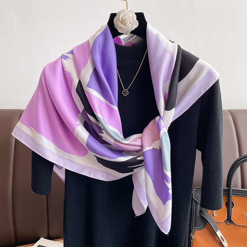 90*90cm Luxury Brand Silk Squa - Luxury Skincare Headband recension och pris
